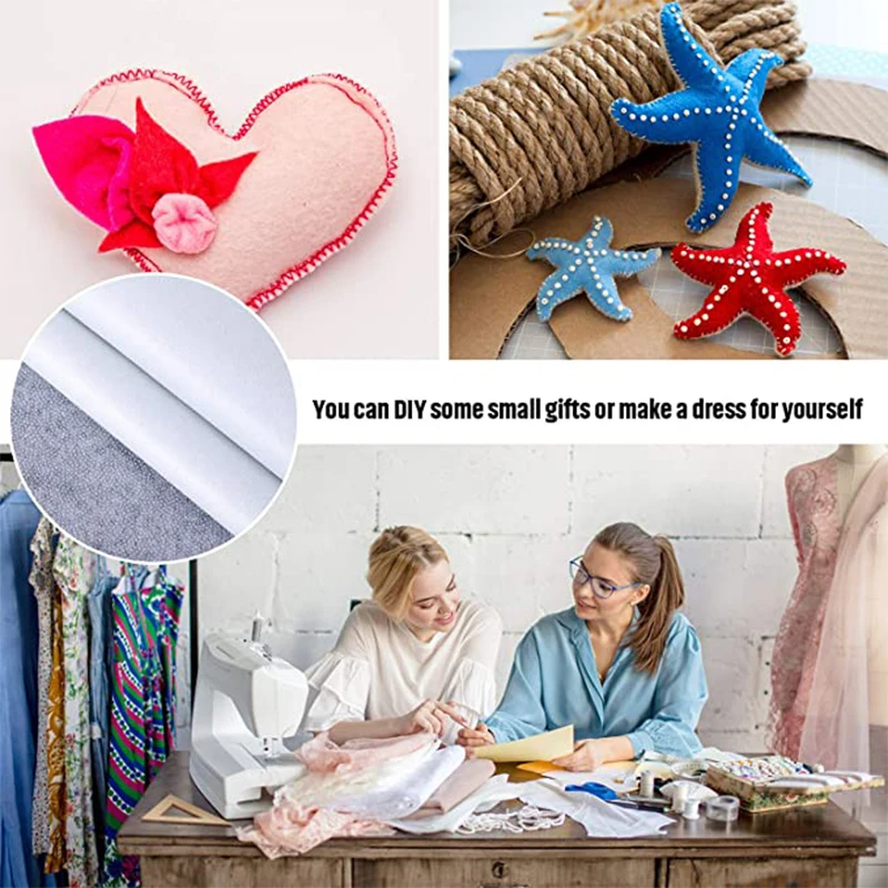 Interfacing Fabric Adhesive Interlining Fabric Lightweight Fusible Non-Woven Single-Sided Iron on