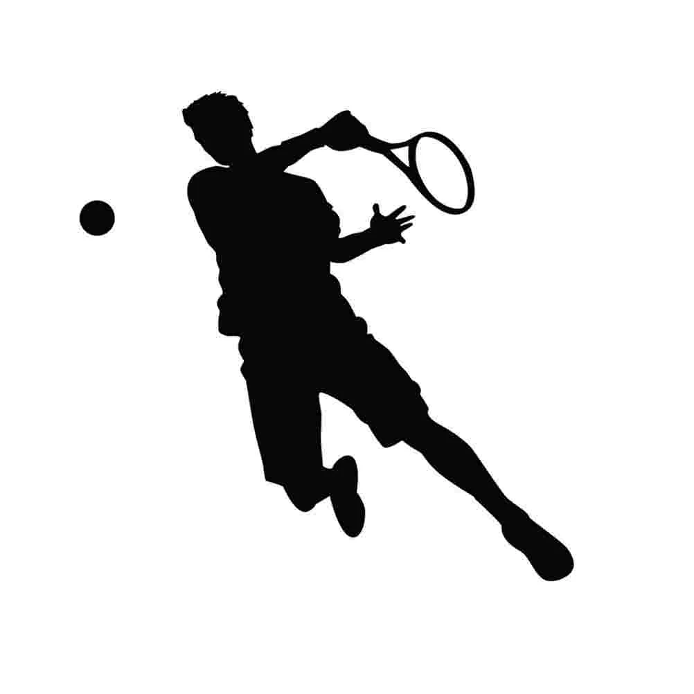 

1PC Wall Sticker Removable Mural Tennis Wall Decal for Bedroom Living Room Decoration