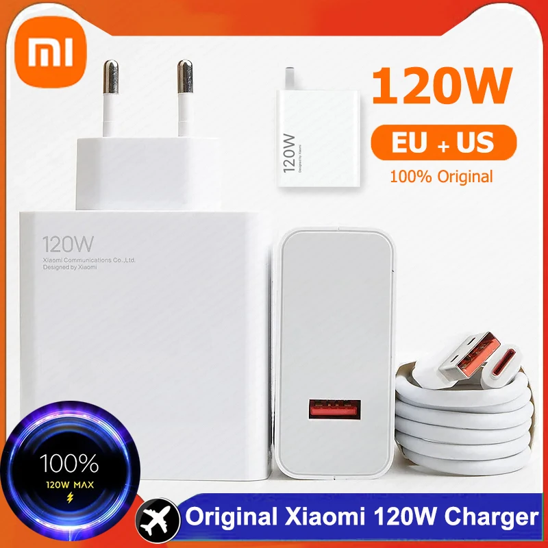 Chargeur Original Xiaomi 120W Hyper Charge + Câble pour 12 et Pro YY13