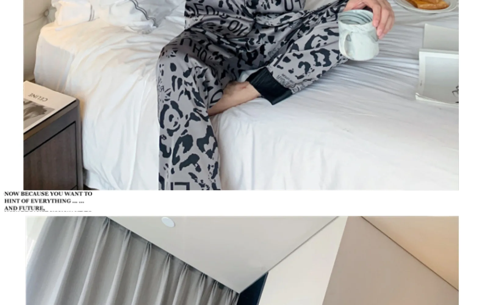 2 piece pajama set women's New pajamas men loose letter leopard print comfortable sleep tops satin pajamas
