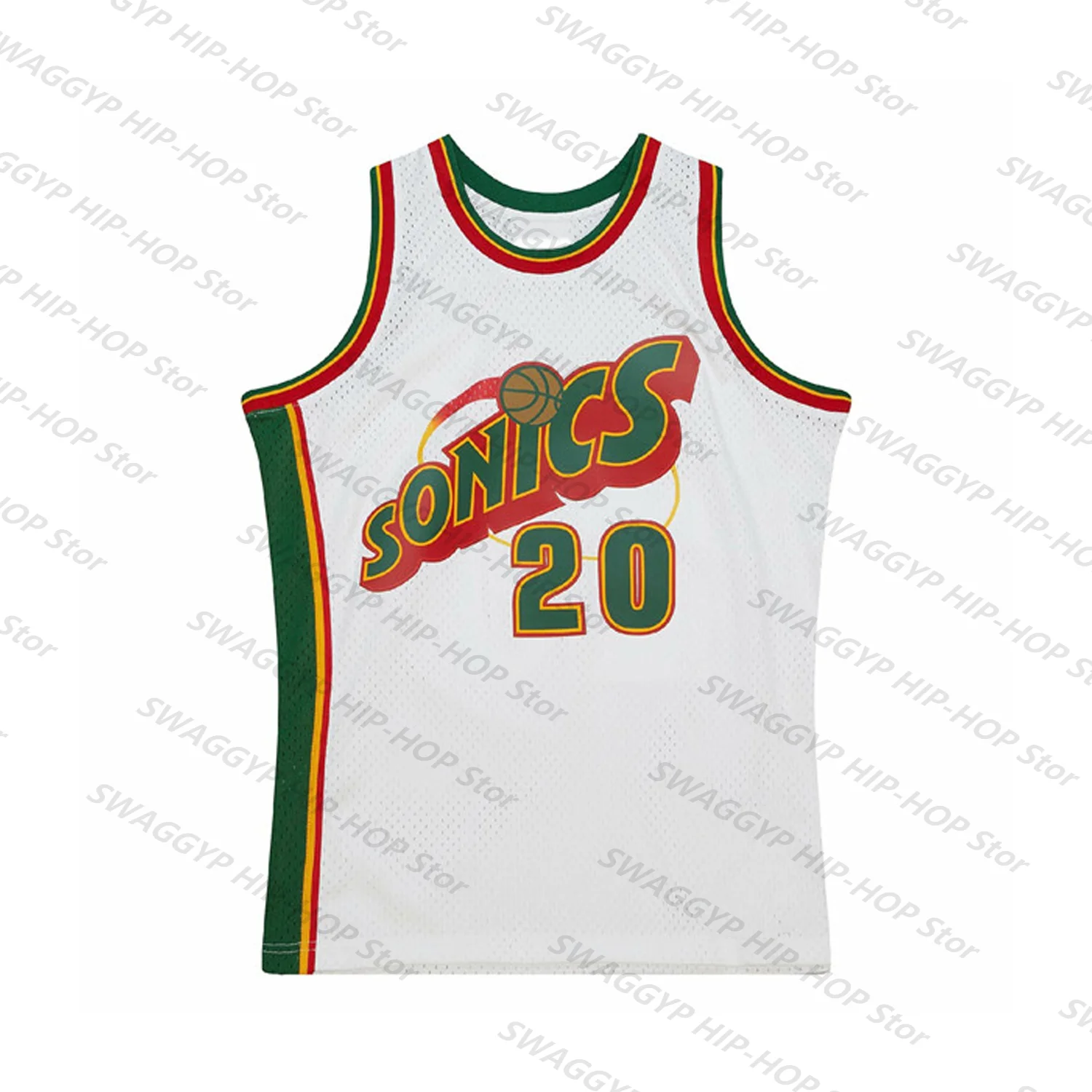 Sean Kemp 1995/96 NBA Swingman Jersey-Green #40 Classic Vintage Supersonics Player Gary Payton #20 Unisex Tops Kids/Adults downhill jerseys men sports tops