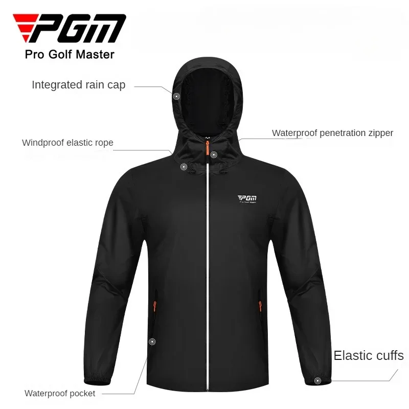 PGM Golf Raincoat Riding Hoodie Golf set Men's raincoat for rain protection, full body outfit, top, pants YF689
