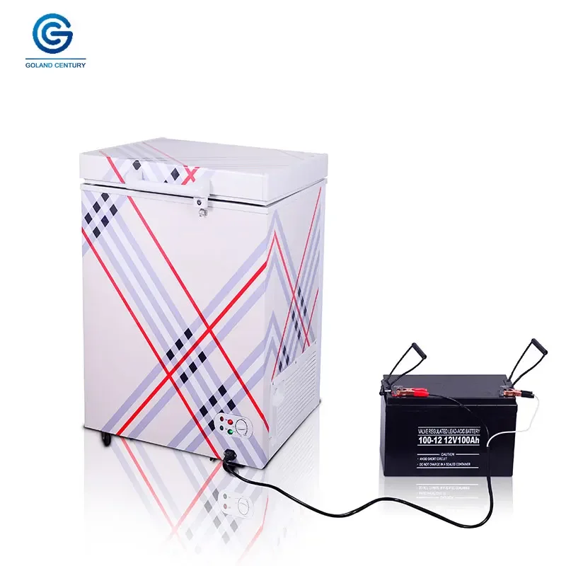 High Efficiency Single Door Solar Power Mini DC 12V 24V Solar Deep Refrigerator Fridge Freezer 68L 98L 110L 160L 208L 258L