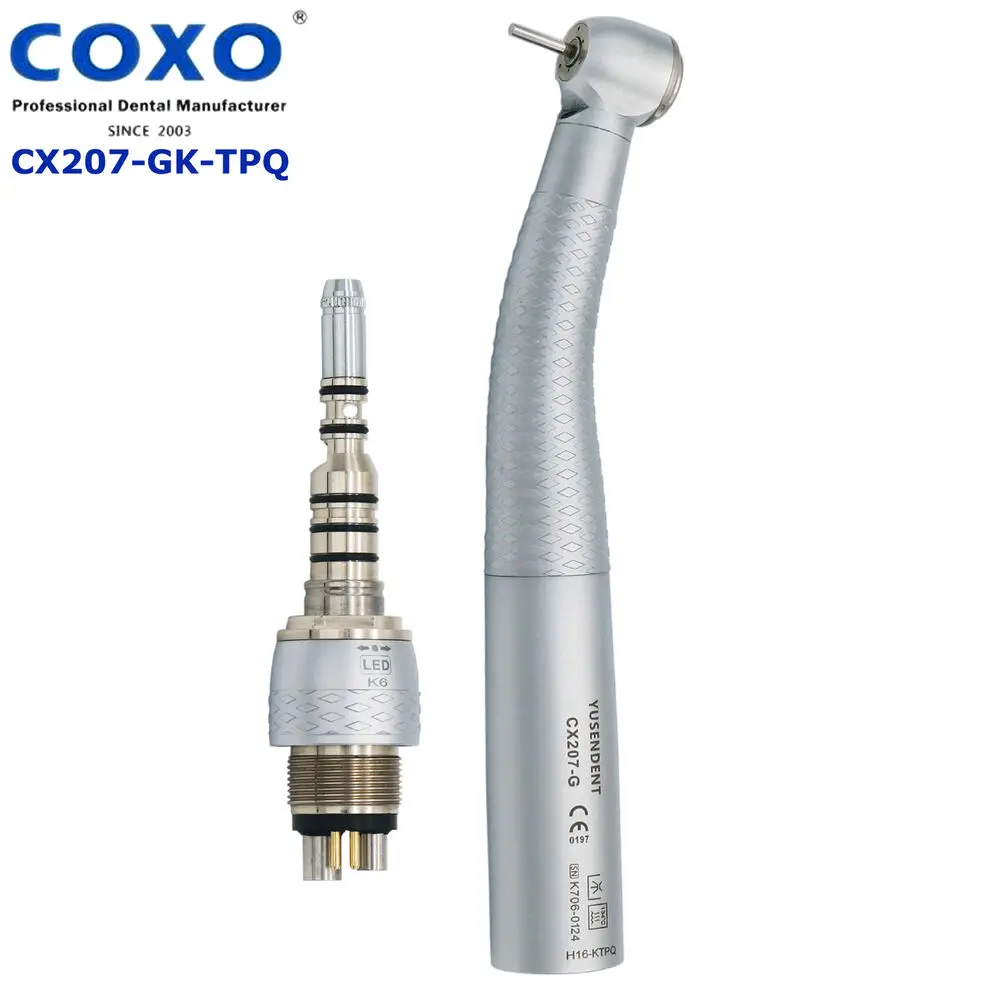 

COXO Dental High Speed Handpiece Fit KAVO 6Holes LED Fiber Optic Coupler