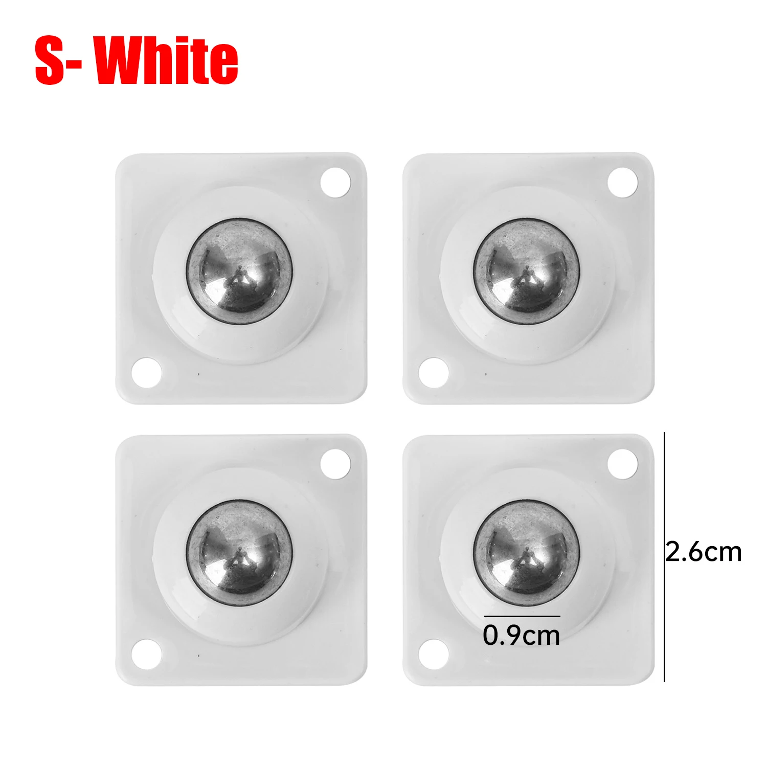 Self-Adhesive 360° Rotating Swivel Caster Wheels for Furniture and Cabinets