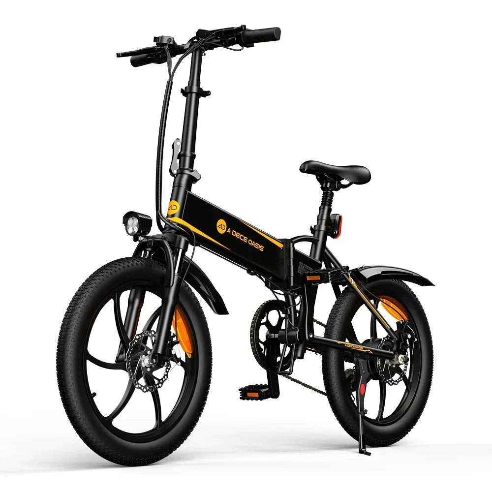 Foldable Electric Bicycle 20'' Tire E bike 350W DC Motor Ebike 35km/h 80KM Range Removable Battery