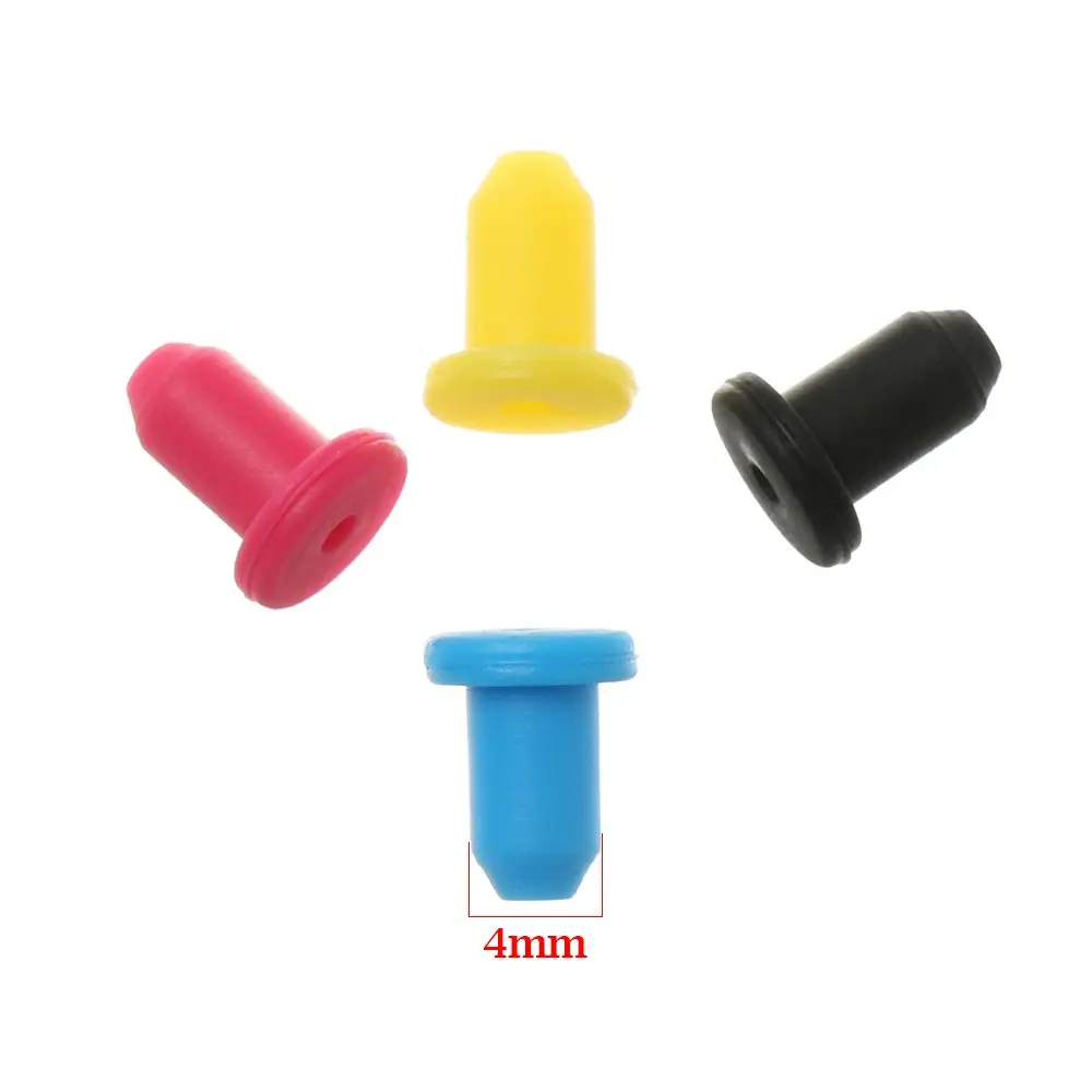 잉크 공급 시스템 고탄성 충전 부품 리필 카트리지 실리콘 씰, 씰링 고무 플러그, 4mm 솔리드 플러그