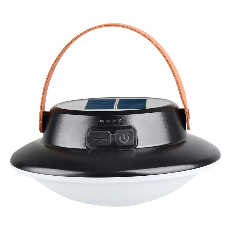Solar LED Camping Light Horse Lantern Type-C Charging Portable Lantern Hanging Emergency Lighting Fishing Flashlight Night Light