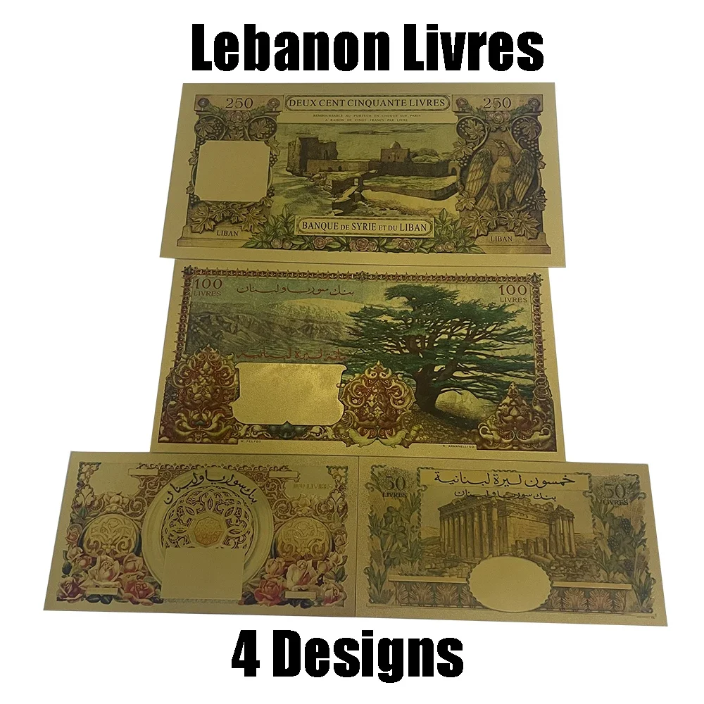 gold-banknote-lebanese-pound-50-100-250-livres-liban-golden-cards