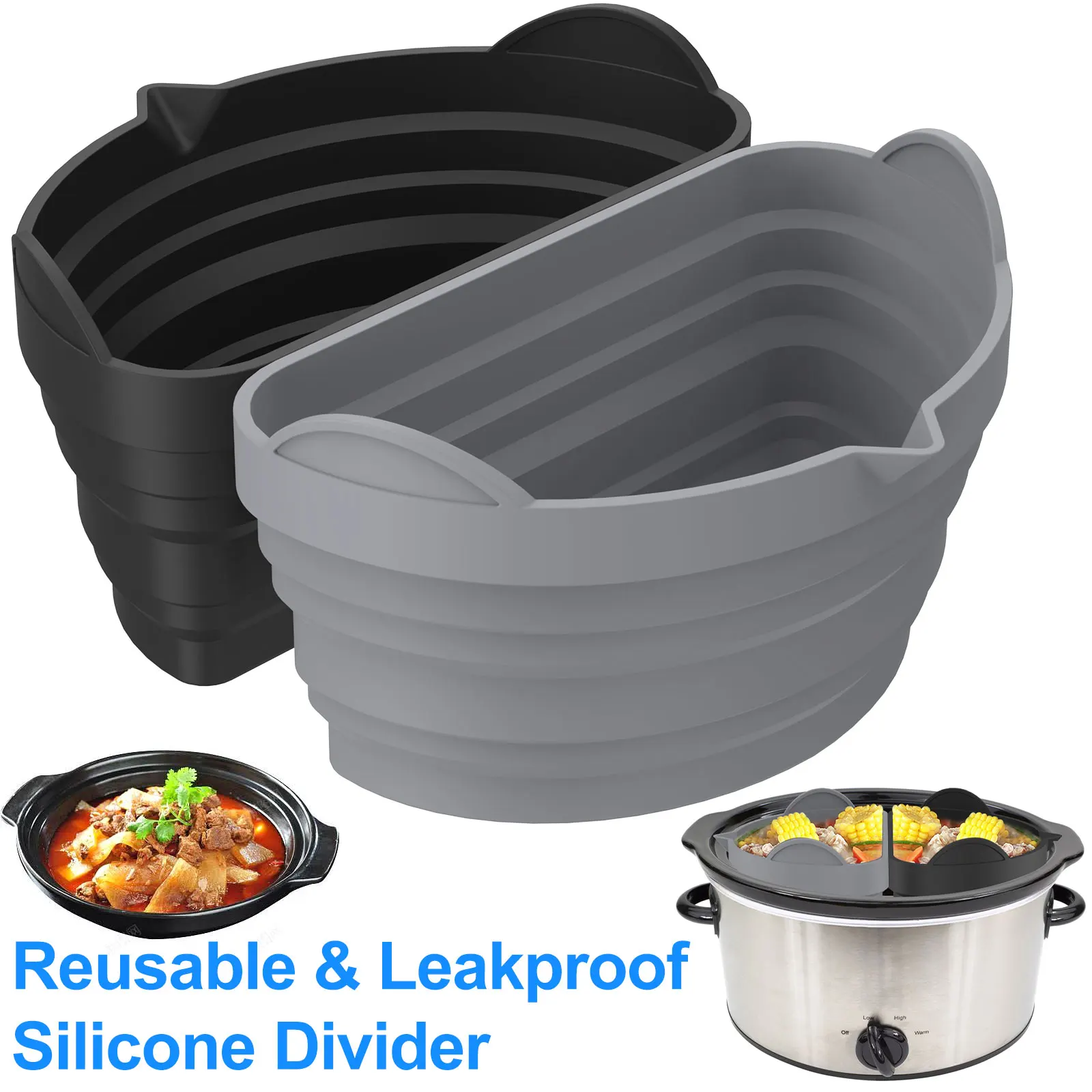 Silicone Slow Cooker Liners, Reusable Slow Cooker Liners For Crock