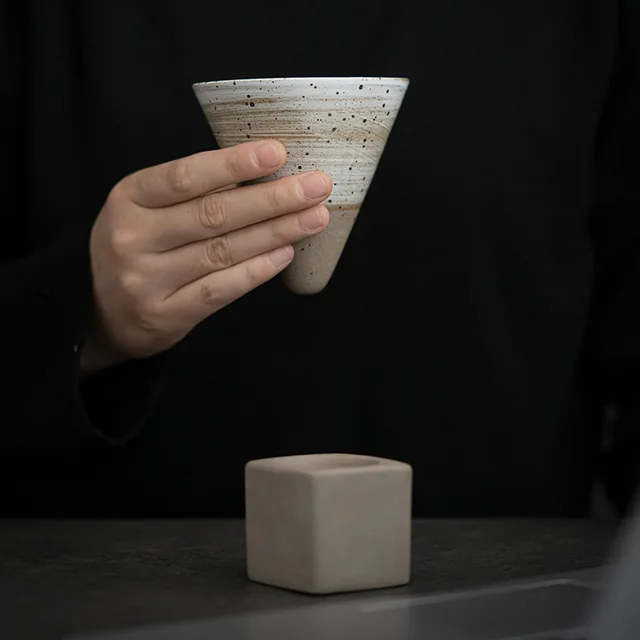 Kerámia Koncentrált Kávéscsésze Kreatív Kézzel Készített Rajz Máz Teáscsésze Alapkona Személyi Testreszabás - Image 2