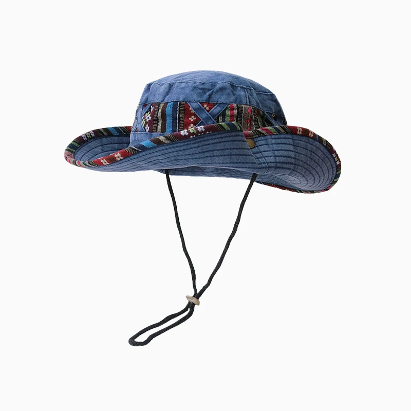 New Fashion Mountaineering Bucket Hat Fishing Panama Hat Cowboy Fisherman's Cap Men's Sun Visor Sunscreen Summer Sun Hat панама images - 6