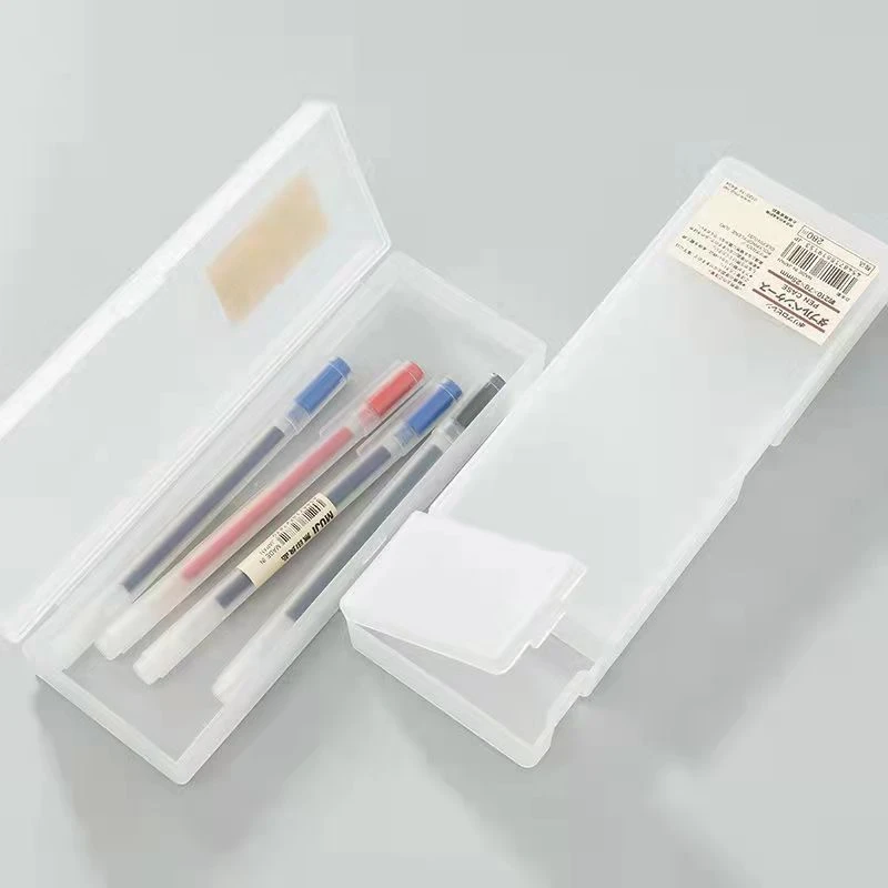 Caja de plástico transparente para estuche Extra grande para la hecho en de pluma Japan, papelería, oferta especial|Bolsas para lápices| - AliExpress