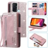 9 Cards Wallet Case for Oppo Reno 5A Case Card Slot Zipper Flip Folio with Wrist Strap Carnival for Oppo Reno5 A Cover 6