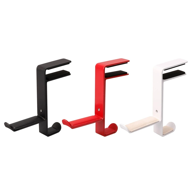 

PC Gaming Headphone Holder Stand Desk -clip Headset Hanger Built-in Non-slip Pad Design Cable Organizer Hook