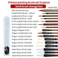 Set Di Pennelli Per Calligrafia Cinese In Pelo Di Lupo – 3 Pezzi (Grande, Medio, Piccolo) Per Pittura E Scrittura, Alta Qualità, Assorbenti, Manici In Legno Naturale