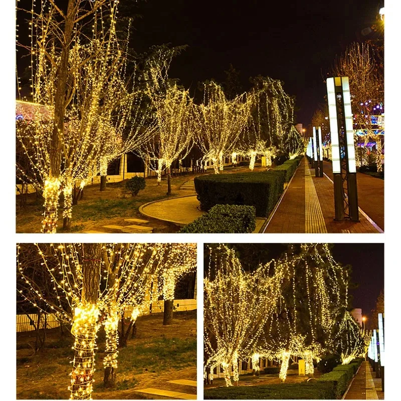 Christmas LED String Light 10M 100Leds Fairy Lights 8 Modes US Plug Waterproof For Garden Tree Wedding Party Holiday Decor