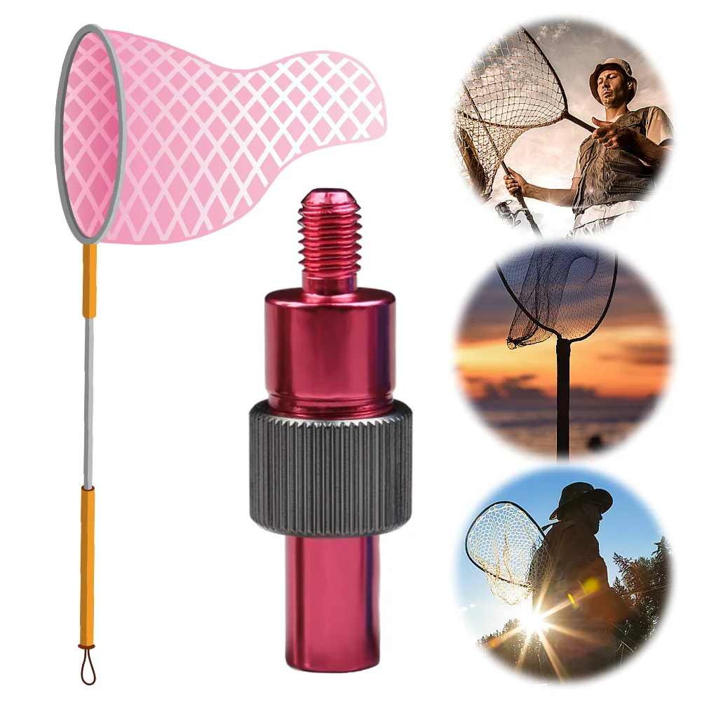 Aluminum Alloy Fish Landing Dip Net Connector Prevent Fish Running Fishing Net Joint Fishing Landing Harpoon Fishing Accessories