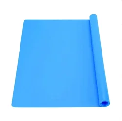 Large Nonstick Silicone Craft Mat for Jewelry Casting, Epoxy Resin, Paint, and Clay - 15.7 x 11.7 (Blue)