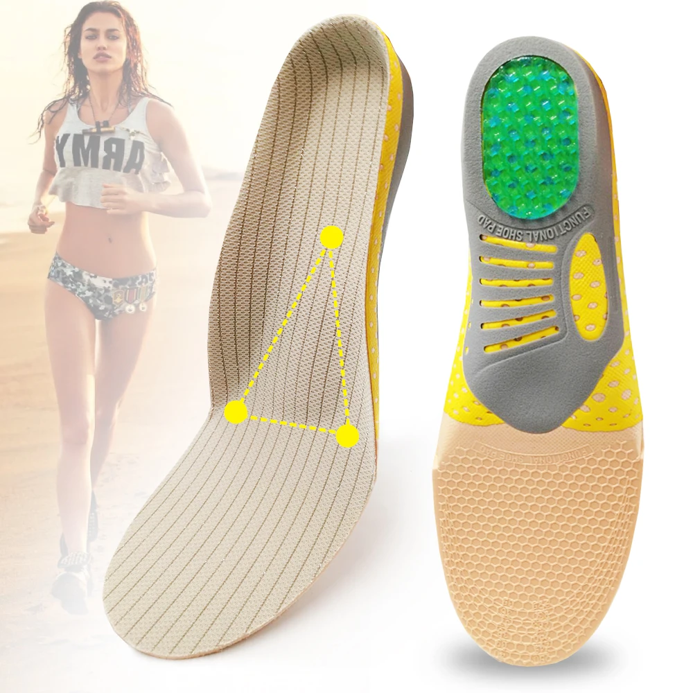 EiD Best Orthotic Gel Insoles Orthopedic Flat Foot Health Sole Pad For Shoes Insert Arch Support Pad For Plantar fasciiti Unisex