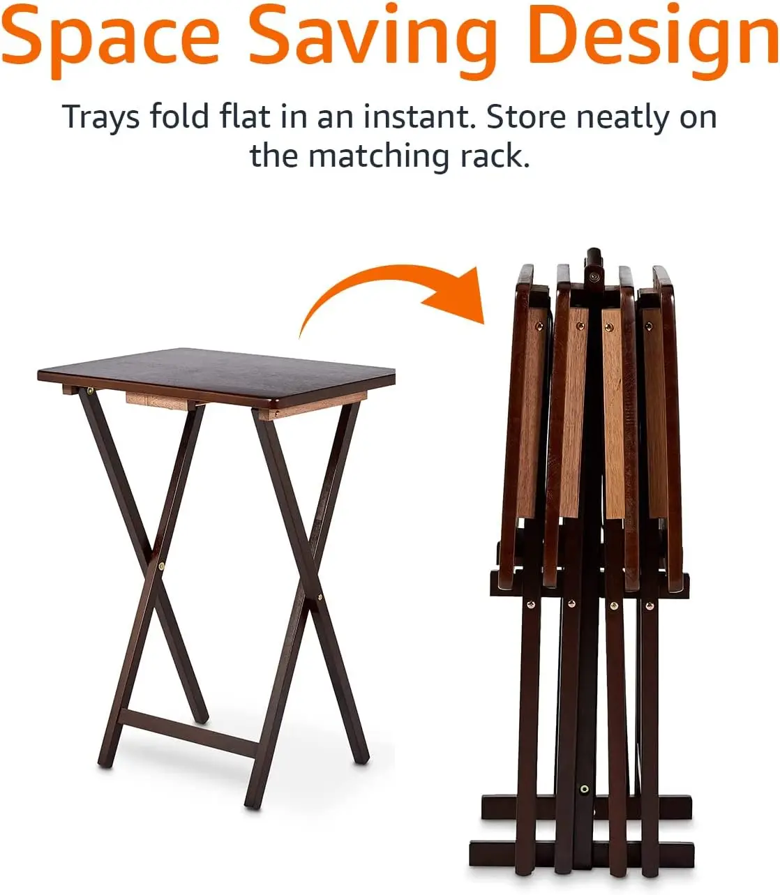 Foldable tray table set image 5