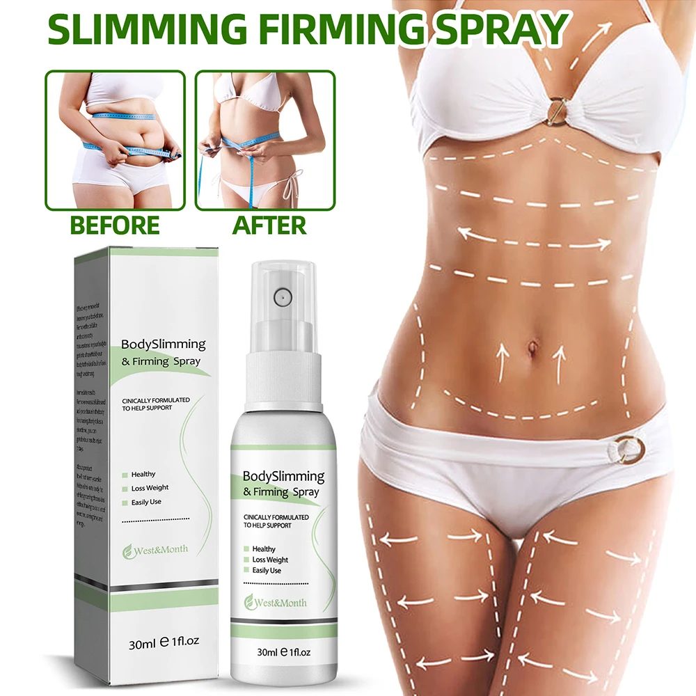 

30ml Fast Fat Burning Slimming Spray Weight Loss Essential Oil Spray Ultra Absorption Cellulite Removal For Arm Buttocks Abdomen