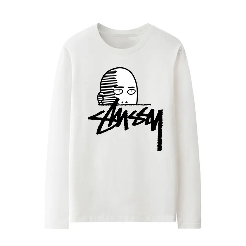 

Japanese Anime One Punch Superman Joint Long Sleeve T-shirt Male Saitama Teacher Around High-grade Loose Children's Clothes