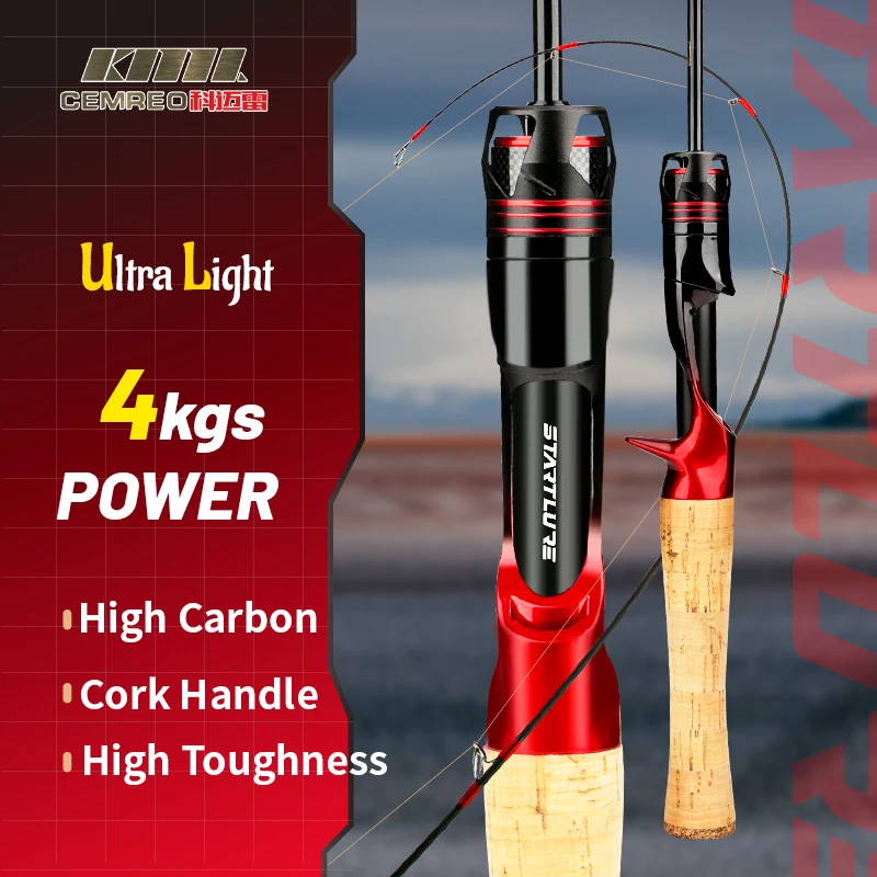CEMREO 2023 초경량 낚싯대, 소프트 액션, 문어 오징어 송어, 연안 앵글링 태클, 135cm-180cm, 신제품 