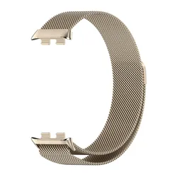 Enhanced Metal Strap with Milanese Magnetic Loop and TPU Case Screen Protector for Honor Band 9 or 10 (Vintage Band)