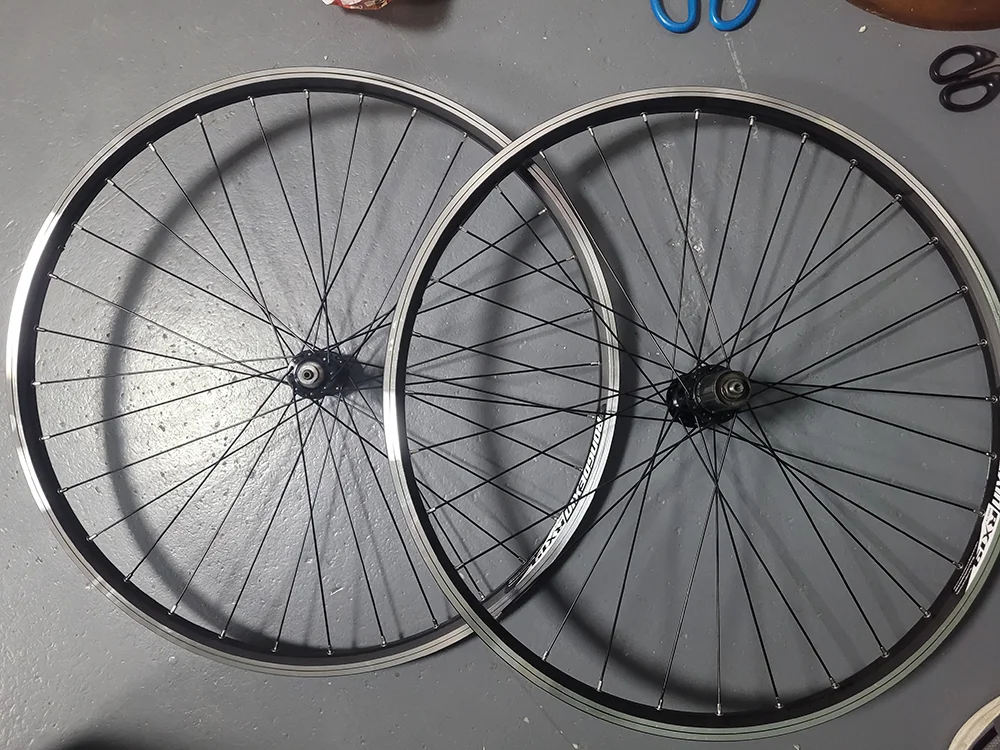 MTBホイールセット 24インチ アルミ合金 ダブルレイヤーリム QR