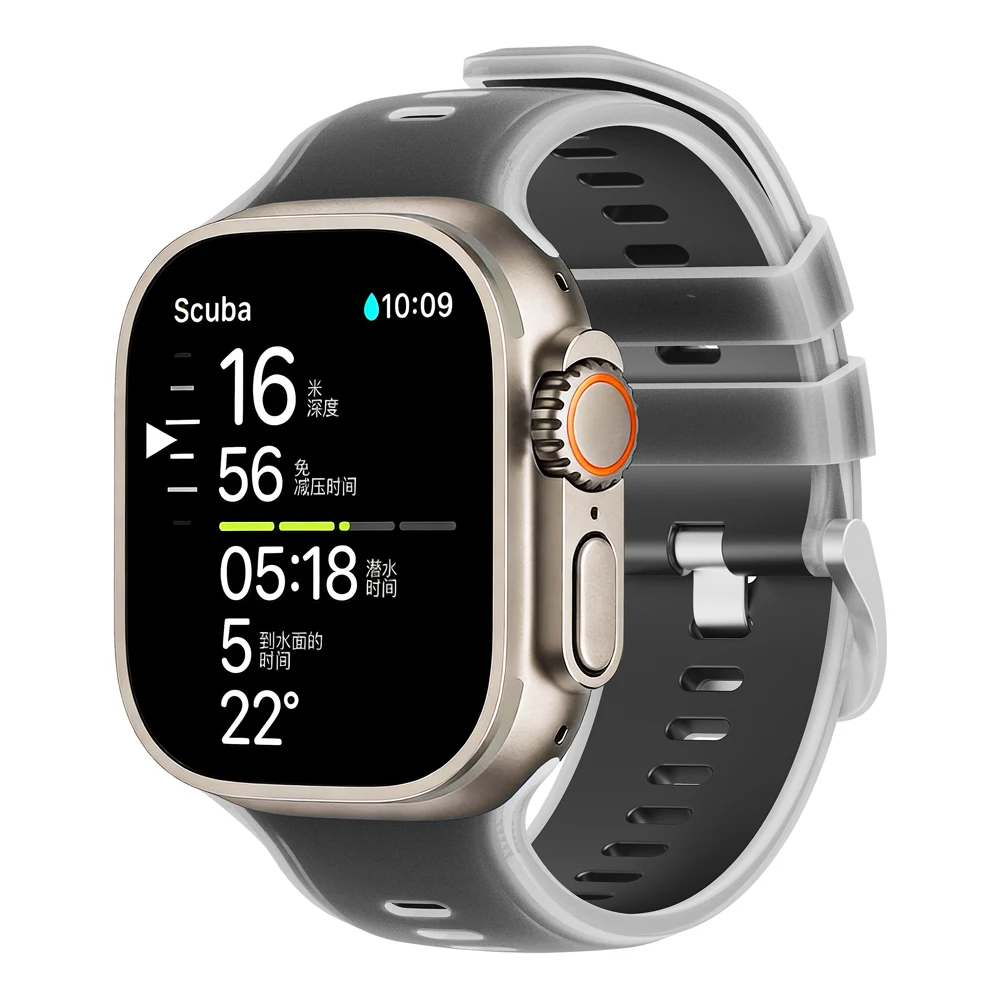 Durable Soft Silicone Sports Band for Smartwatches - Multiple Sizes Available