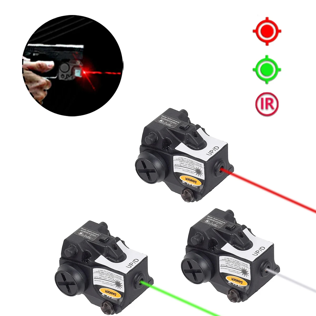 

Тактический пистолет, Зеленый Красный ИК лазерный прицел для Телец G2C Glock 17 19, страйкбольный пистолет с рельсой 20 мм, аксессуары для охотничьего пистолета