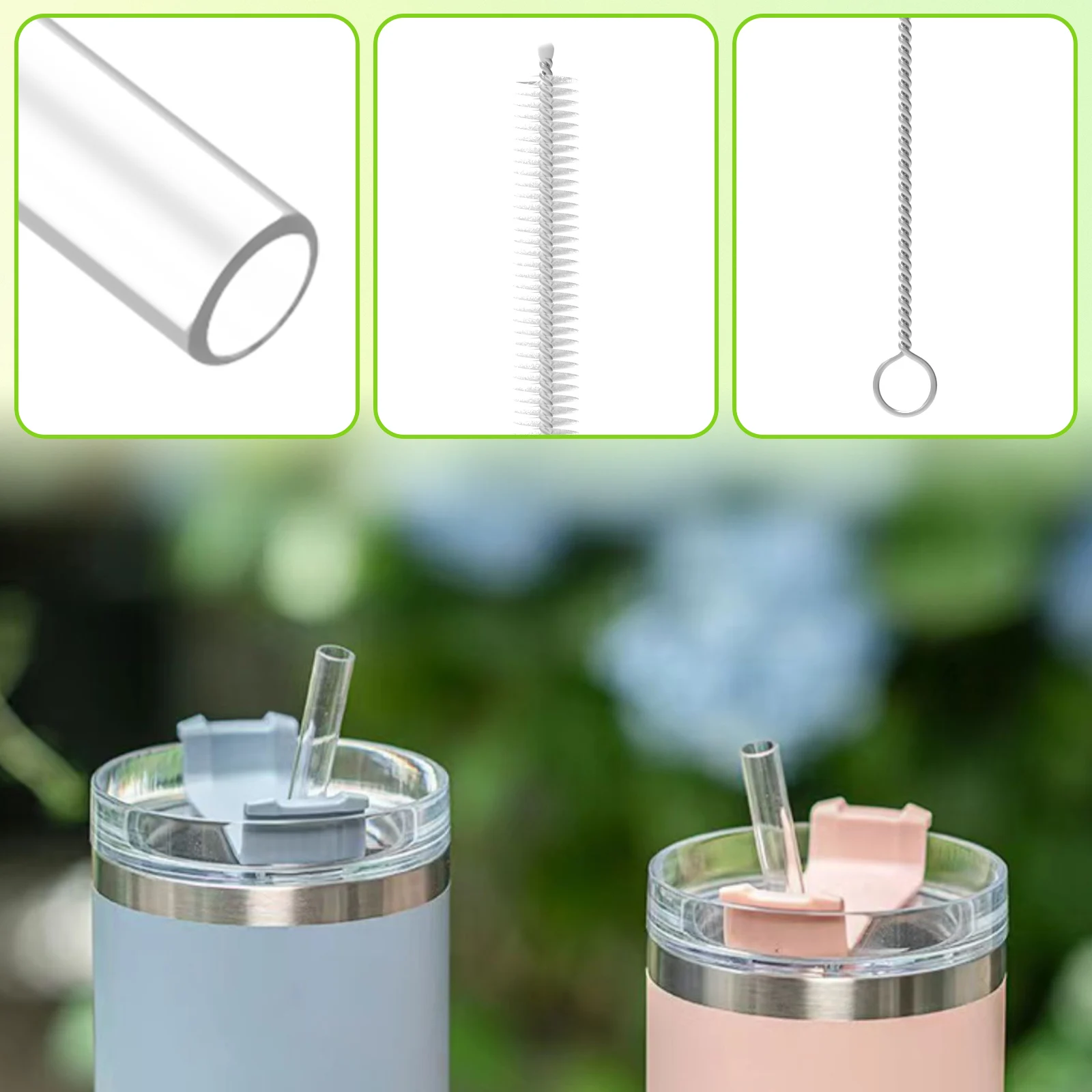 Drinking Straws Smoothie Drinkware Straw for Water Bottle Travel Tumblers Wedding Party Supplies Drinking Straw Kitchen Supplies - 2