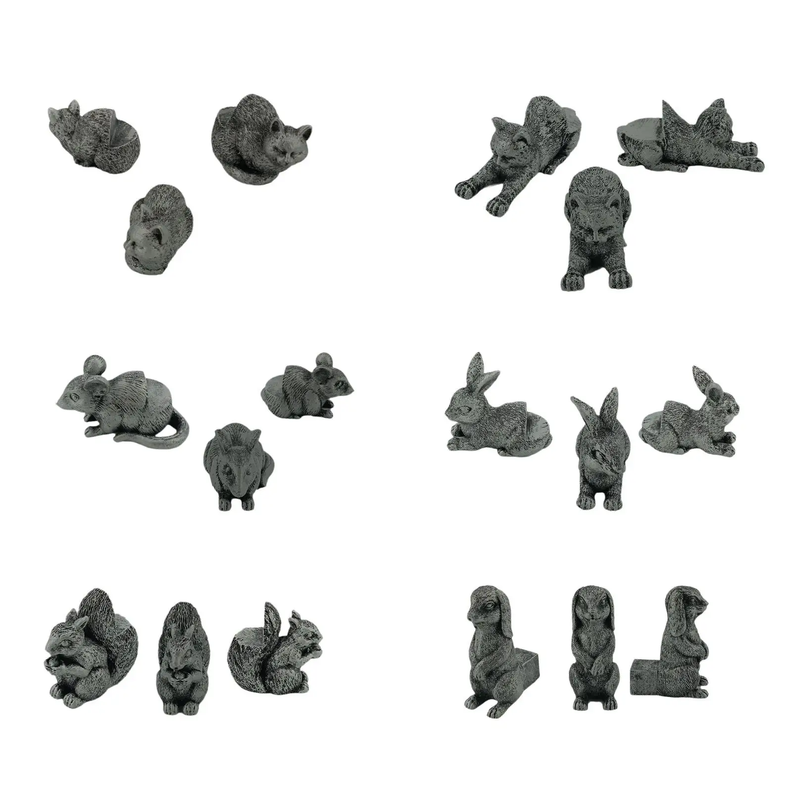 3x Plant Pot Feet Animal Figures Plant Stand for Offices Living Room Outdoor