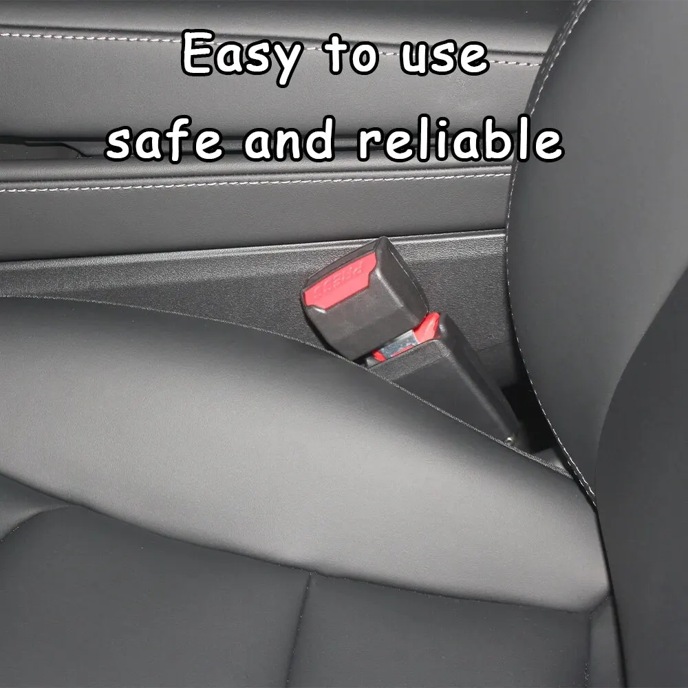 Seat Belt Extender 2 PCS Car Seat Belt Clip Extender Safety Seatbelt Lock Buckle Plug Thick Insert Socket Extender Safety Buckle