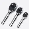 72 Teeth Quick Socket Mini Ratchet Wrench Spanner 1/4 3/8 1/2 Big Medium and Small Fly Two-way Horns Short Handle Repair Tool 5