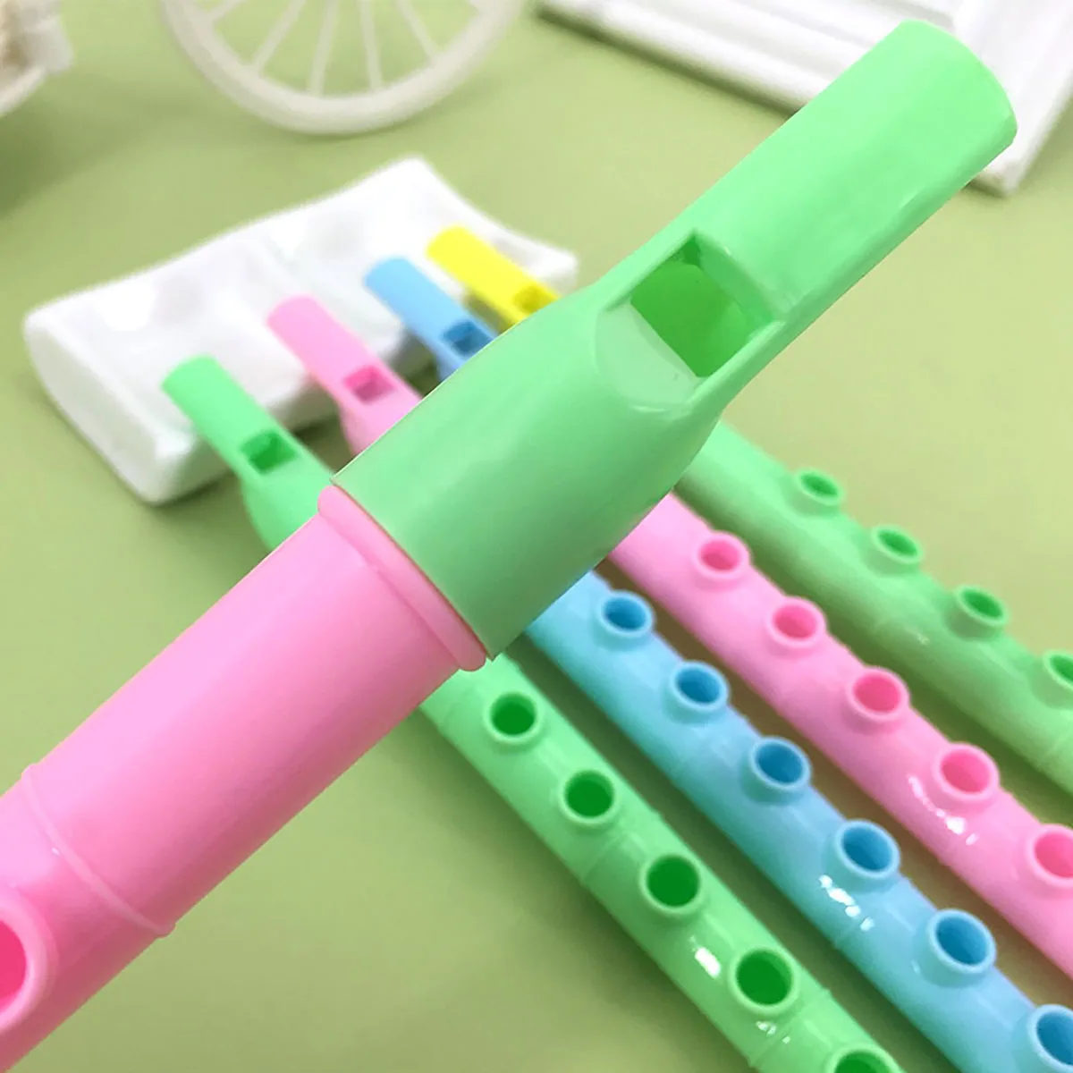20 Pcs Mini Fun Kids Party Favor Colorful Flute Musical Instrument Toys Birthday Gift Souvenir Piñata Boys Girls Carnival Prizes 3