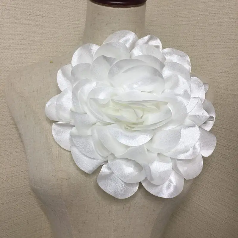 25Cm Handmade Satin Flower fabric flowers