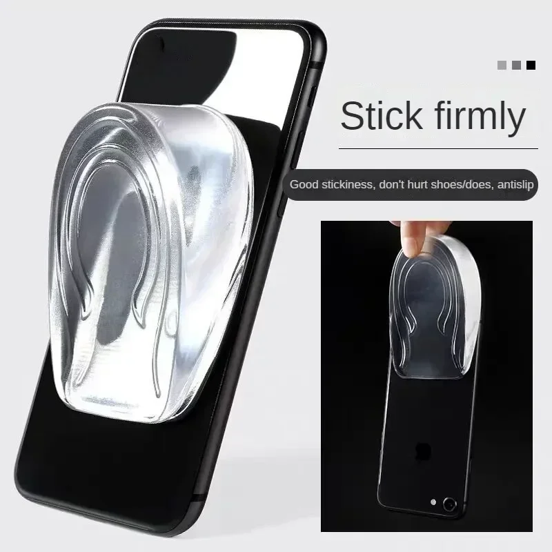 Invisible Silicone Height Increase Insoles Gel Heel Lifting Inserts Transparent Foot Care Protector Elastic Shoe Insert 3CM 2PCS shoe insoles heel insoles heel cushion insole