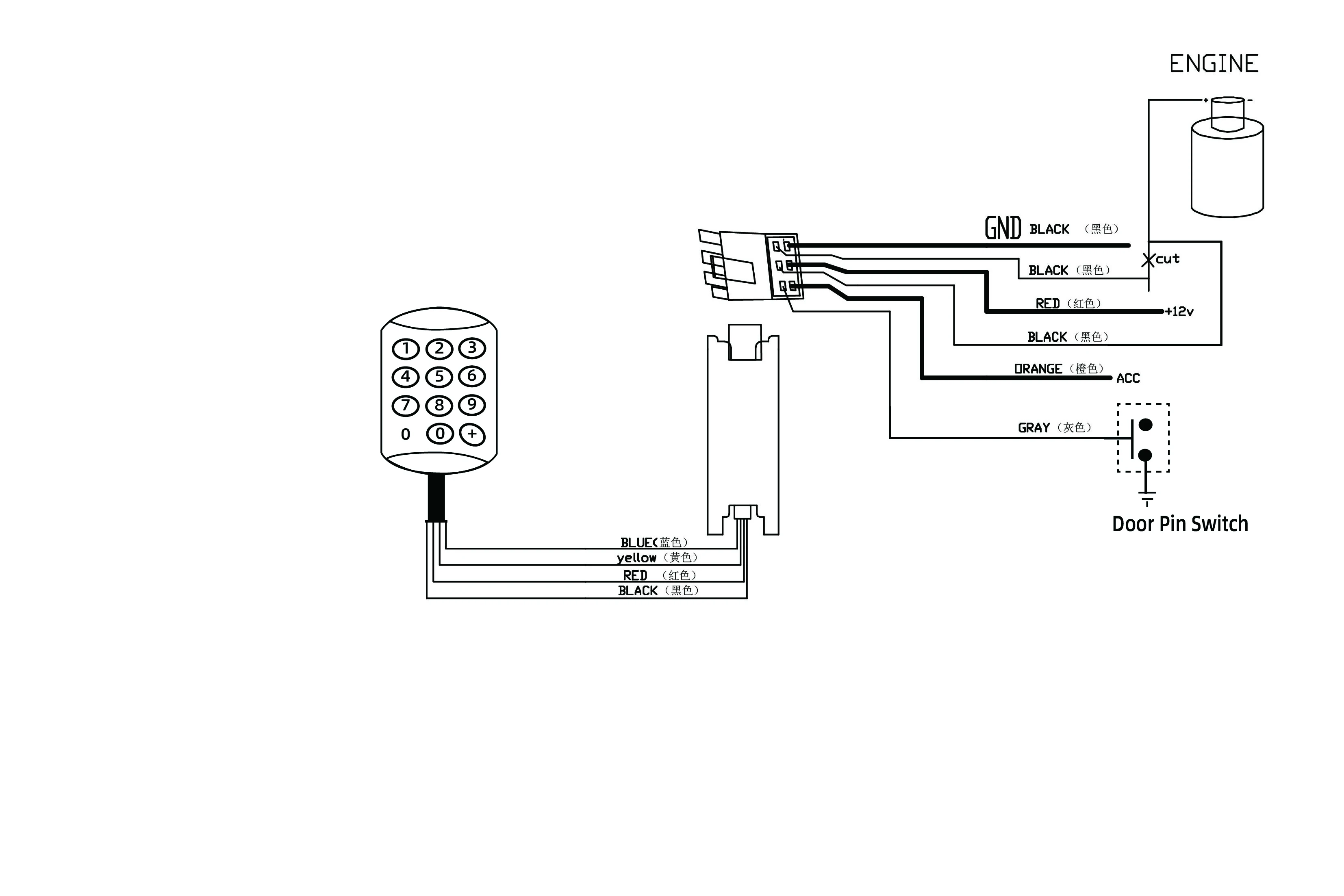 Car Keypad Immobilizer Car keypad password immobilizer with anti hijack function password locker one wire two way communication more secure