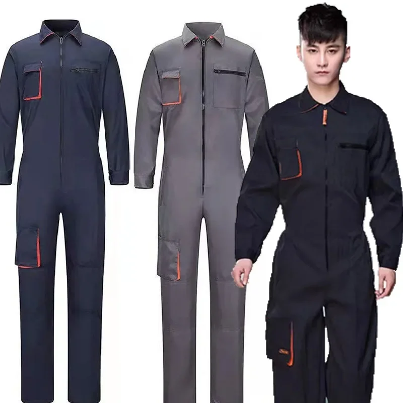 

Work Overalls Uniforms Men‘s Working Coveralls Welding Suit Car Repairmen Workshop Jumpsuit Mechanic Big Size Household Workwear