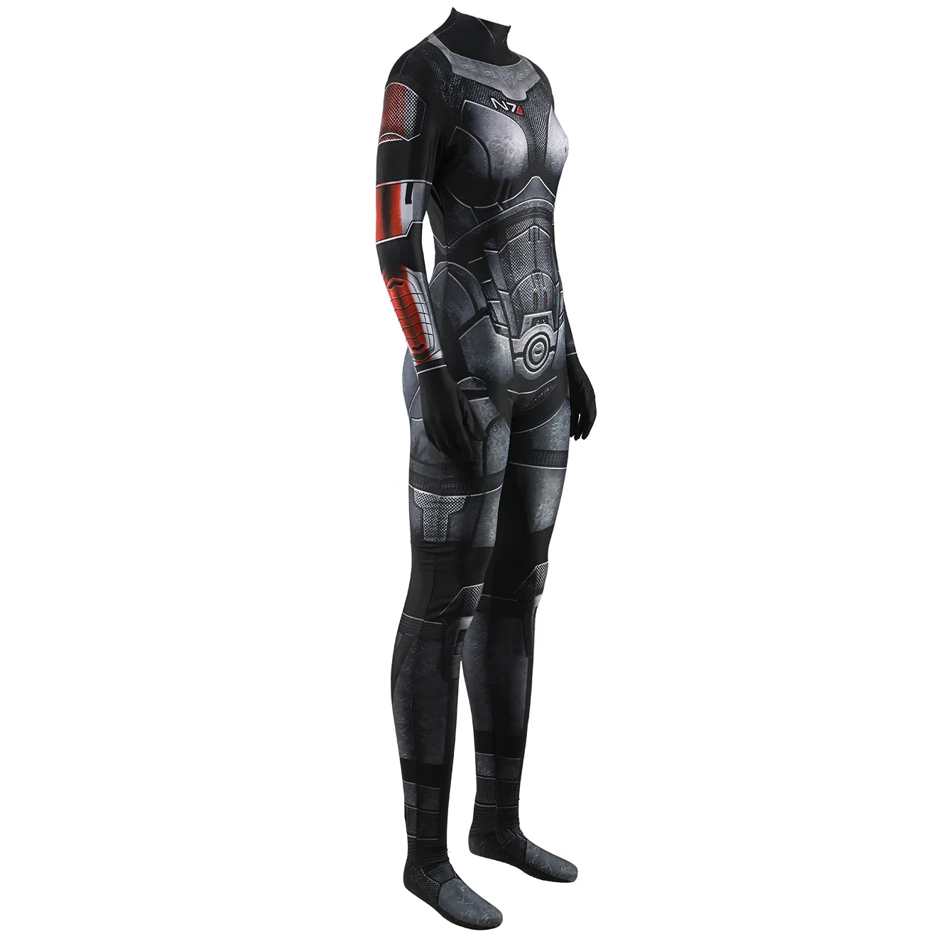 Mass Effect-Inspired N7 Armor Spandex Bodysuit Cosplay Costume for Adults