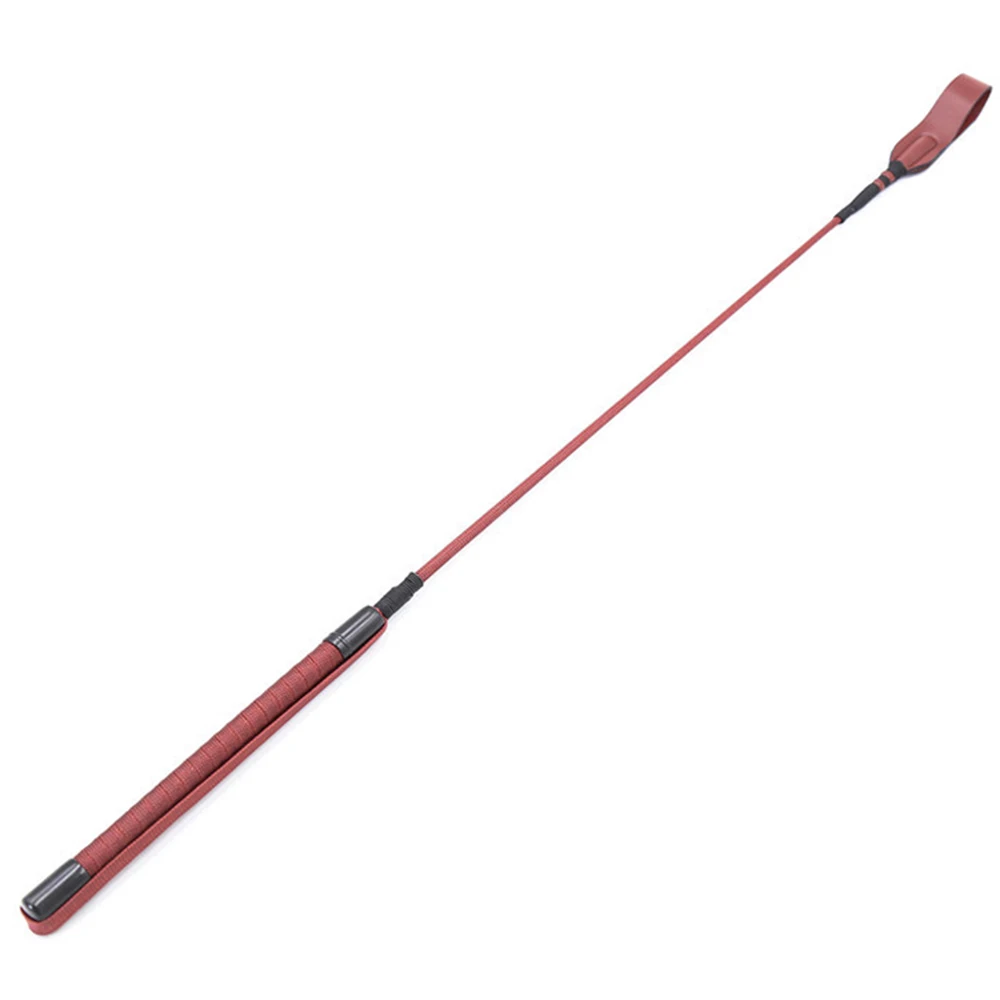 60CM PU Leather Horse Whip Crops Equestrianism Paddles Riding Crop Horse Whips with Wrist Strap