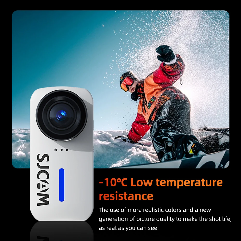 SJCAM C110+ C110 4K 30FPS Action Camera WiFi Sports Camera with Distortion Correction 6-Axis Gyro Stabilization IP65 Waterproof 6