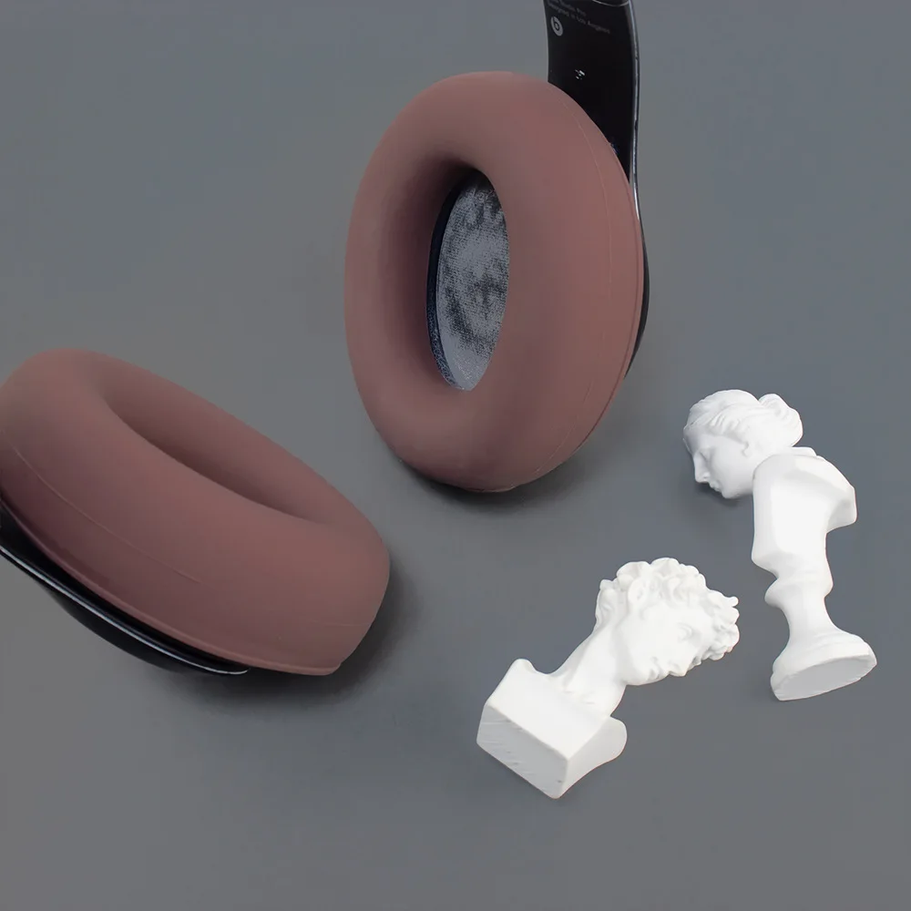 

1 Pair Waterproof Headphone Earmuffs Cover Dustproof Silica Gel Protective Sleeve Soft Resistant To Dirt for Beats Studio Pro