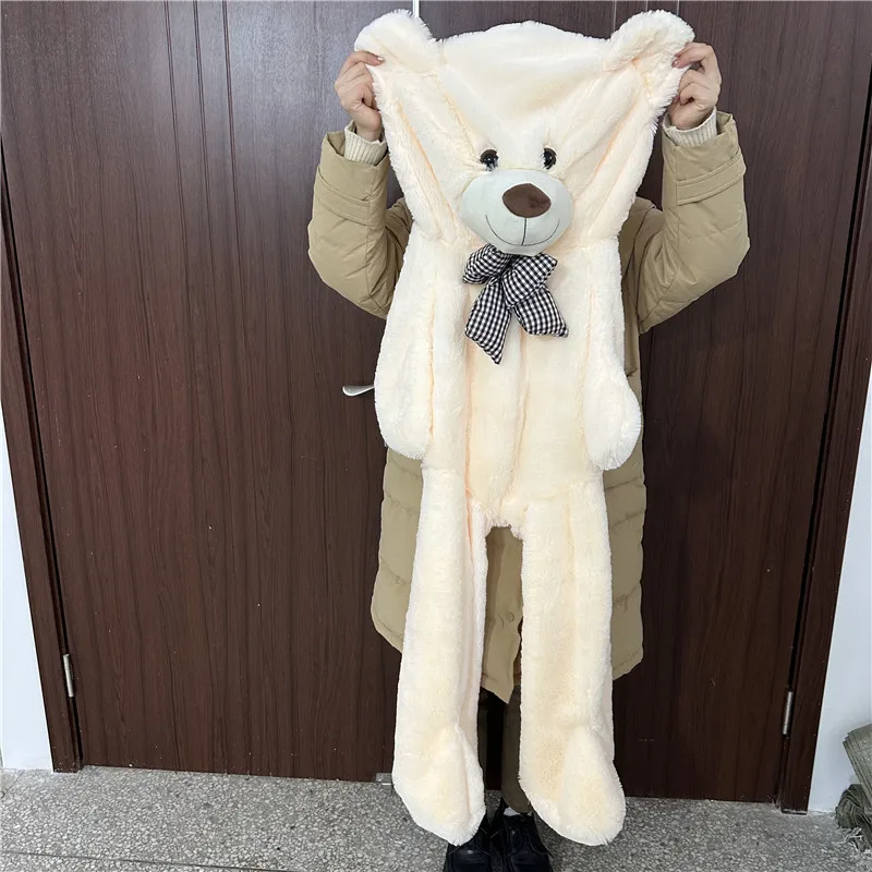 거대한 미국 곰 봉제 인형, 매우 부드러운 박제 동물 테디 베어 봉제 장난감, 어린이 소녀 발렌타인 연인 생일 선물, 105 cm, 130cm