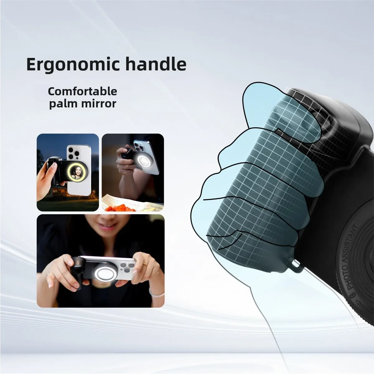 New fill light phone Bluetooth camera, wireless remote control camera, magnetic stabilizer