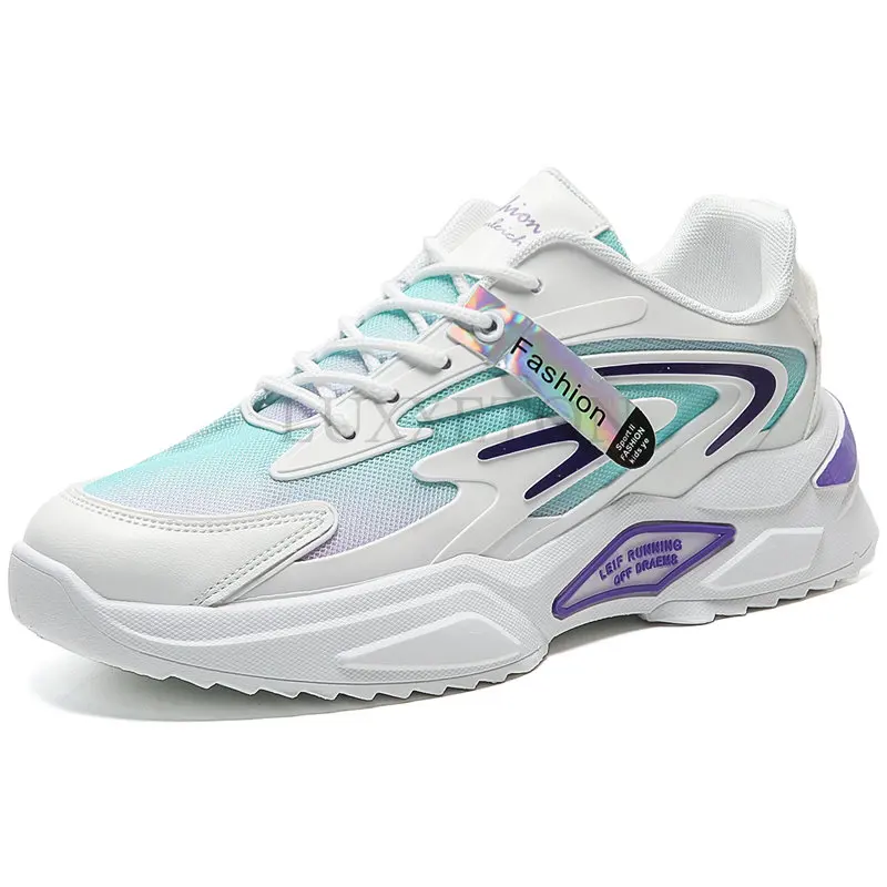 

Men Shoes Summer New Fashion Sports Casual Low-Top White Men's Breathable Mesh Shoes Trendy All-Matching Platform Shoes Men's