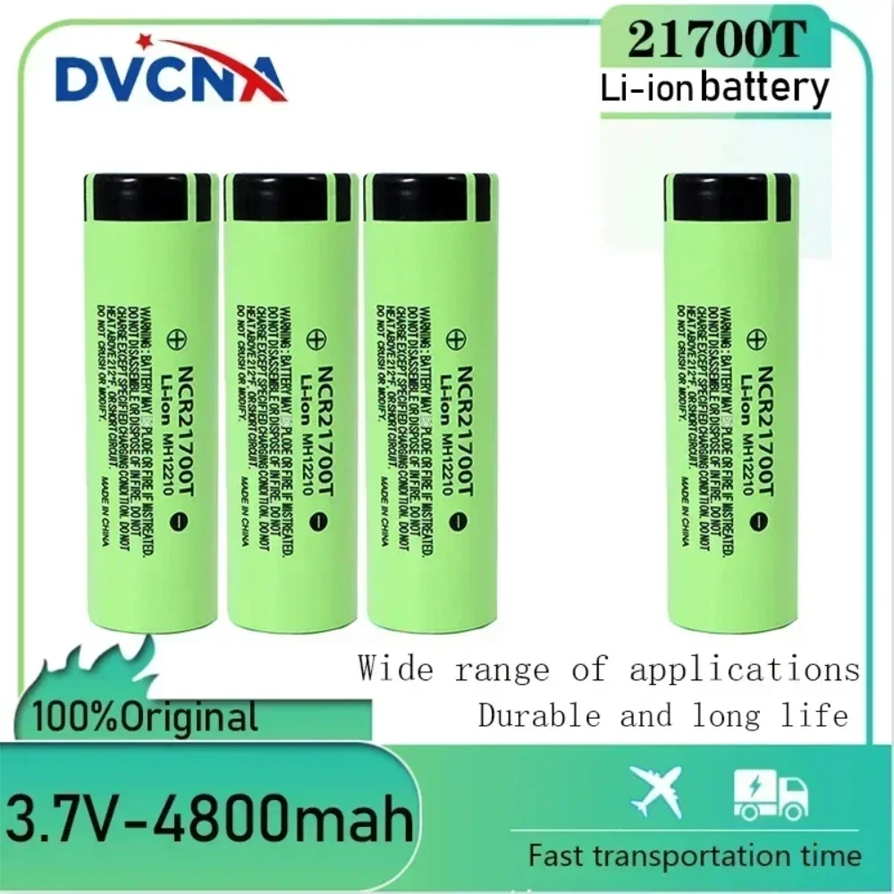 

Original 21700 Battery 4800mAh NCR21700 48T 3.7v Lithium Rechargeable Batteries High Capacity for Flashlight Toys HD Cellcharger