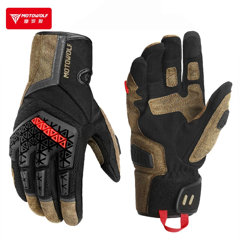 Guanti Da Moto Con Touch Screen A Dita Intere Da Uomo Accessori Para Motos Tpr Protector Luvas Para Guantes De Motociclistia 오